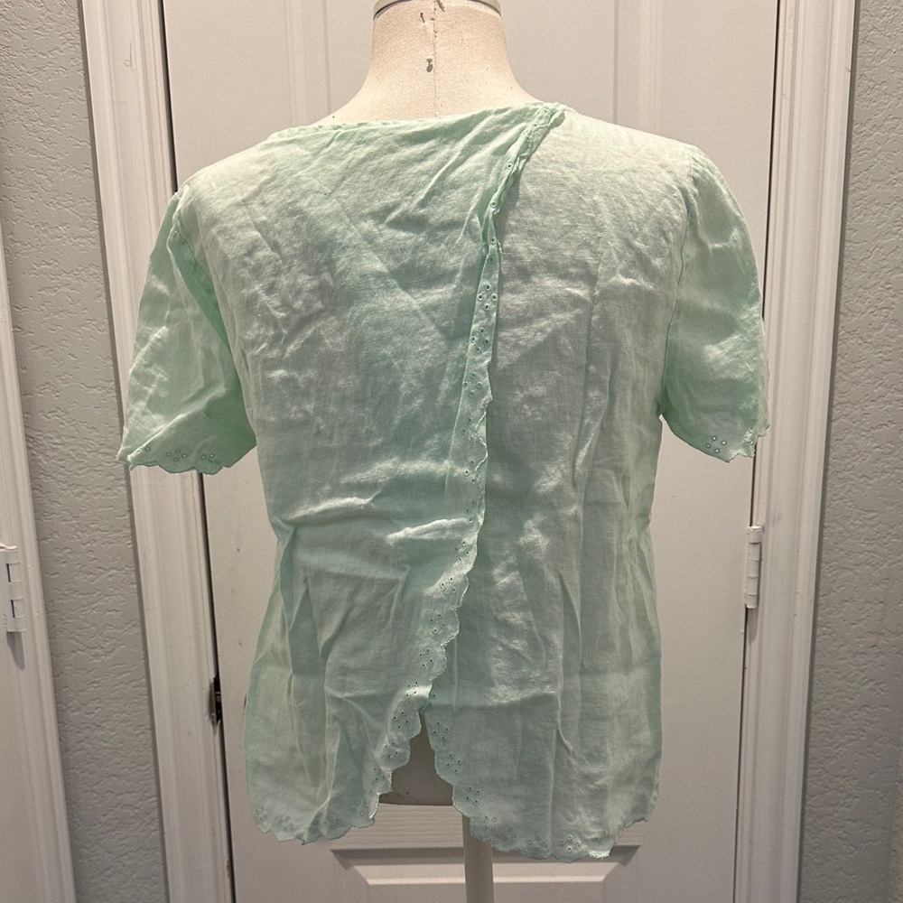 J. Crew Mint Green Short Sleeve Women's Tee - Picture 2 of 3